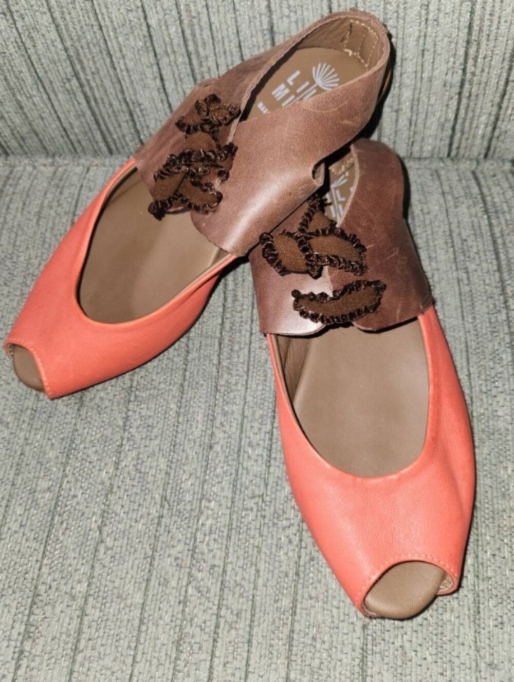 Lili Mill slingback leather flats